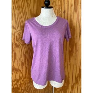 REI Coop Short Sleeve T-Shirt Round Neck Tee Casual Pullover Top Lilac Purple M